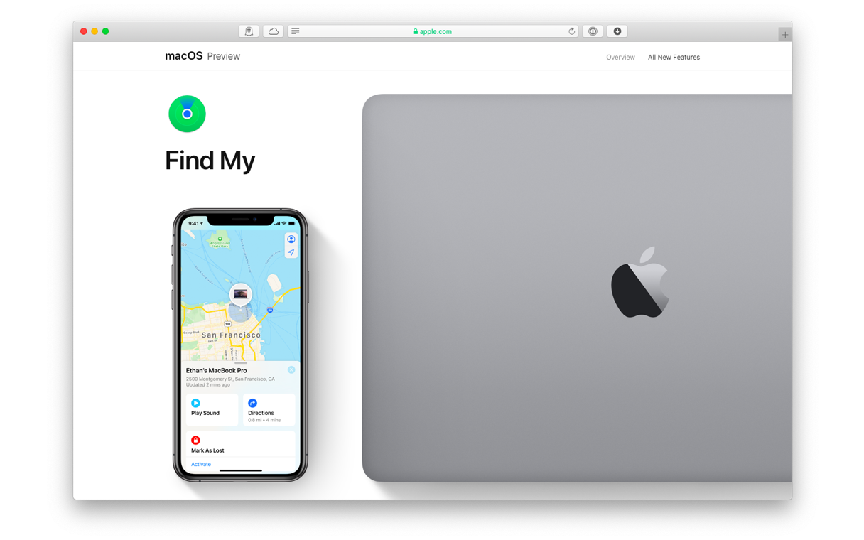 دليل Find My App الجديد لنظام macOS Catalina 1